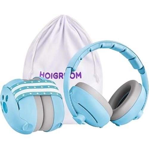 Baby Headphones for Noise, 2-in-1 Baby Ear Muffs Noise Protection | Baby Noise Cancelling Headphones for Ages 0-48 Months, 24dB Baby Hearing Protection Earmuffs for Outdoor, Sleep, Airplane