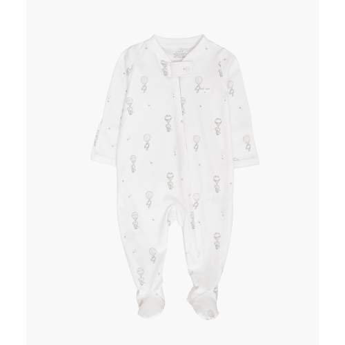 Flying Elephants Zipper Footie