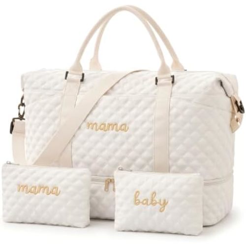 Hosuly Mama and Baby Hospital Bag Set for Women Labor Delivery,Beige