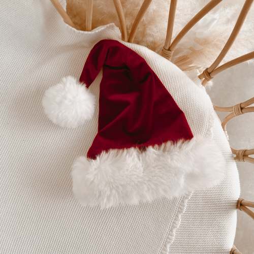 Velvet Santa Hat - Burgundy - PRE ORDER - Est. Dispatch October