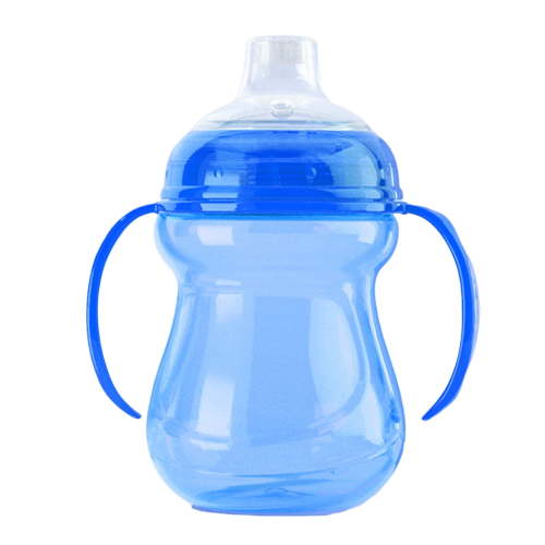 kjfeif 240 ML Wide Caliber PP Baby Bottle with Handle Anti Drop Anti Flatulence Plastic Baby Bottle , Food Grade , Toddler Learning Cup Baby Drinking Open Cups Easy Grip Handles
