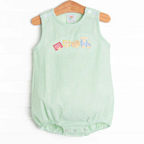 Little Steam Engine Applique Bubble, Green – Stitchy Fish