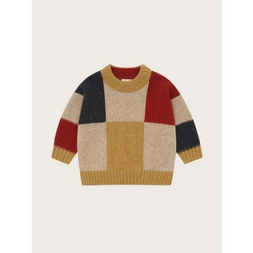 Patchwork Wool Jumper