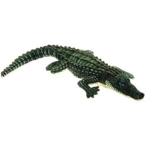 Realistic Alligator Plush Toy, Green, 27 Inch, Stuffed Reptile Figure, Educational Animal Toy