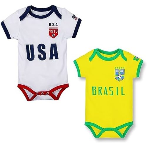 Cnins Sporty Baby Bodysuit 0-24M, Soccer-Themed Infant Onesie for Game Days, Family Matching Outfits, Party & Gift