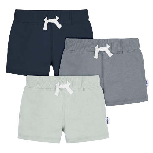 Gerber Baby and Toddler Boy Knit Shorts, 3-Pack, Sizes 0/3 Months - 5T