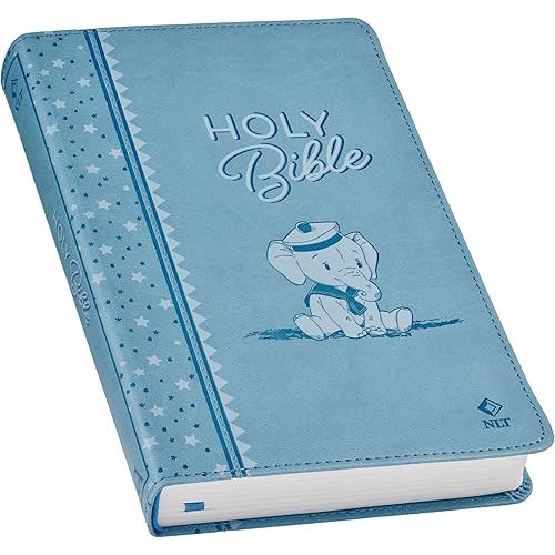 NLT Keepsake Holy Bible for Baby Boys Baptism Easter, New Living Translation, Blue (NLT Baby Keepsake Editions) Imitation Leather – January 1, 2024