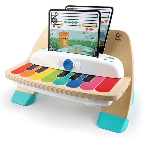 Baby Einstein and Hape Magic Touch Piano Wooden Musical Toddler Toy, Age 6 Months and Up