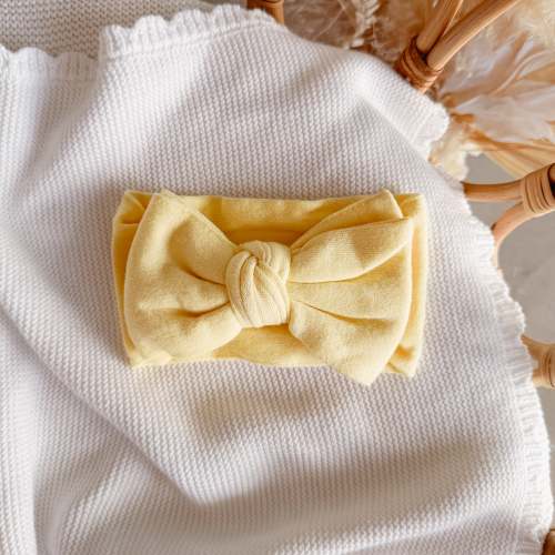 Knit Topknot - Lemon