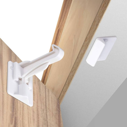 Upgraded Invisible Baby Proofing Cabinet Latch Locks (10 Pack) - No Drilling or Tools Required for Installation, Works with Most Cabinets and Drawers, Works with Countertop Overhangs, Highly Secure