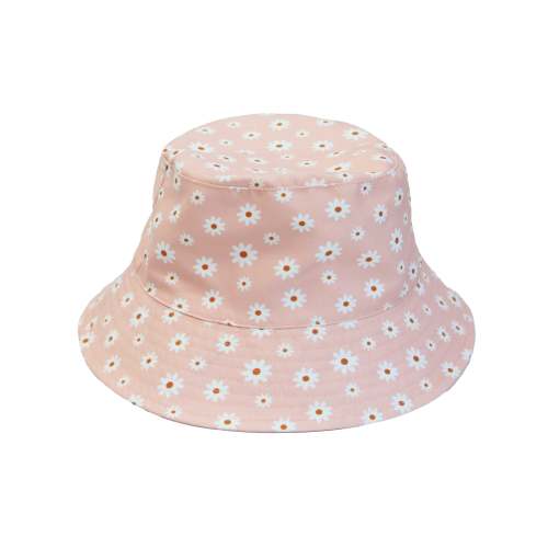 Pink Daisy Reversible Bucket Hat