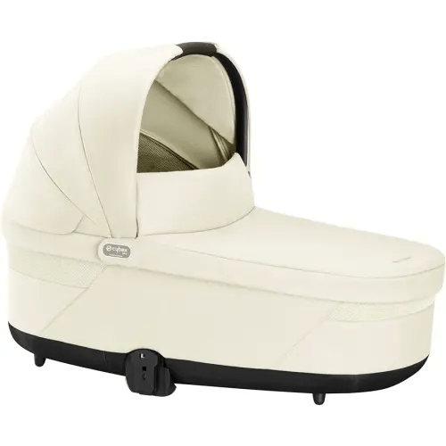 Cybex Balios Cot S Lux Baby Bassinet - Integrated Easy-Carry Handle, Sun Canopy & Spacious, Cozy Interior, Compatible with Cybex Balios S Lux Stroller, Seashell Beige
