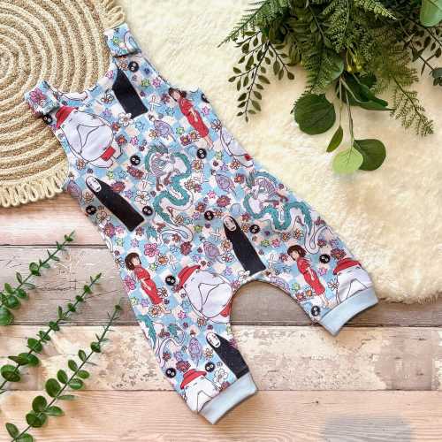 Spirited Away Baby Dungarees: Anime Baby Romper