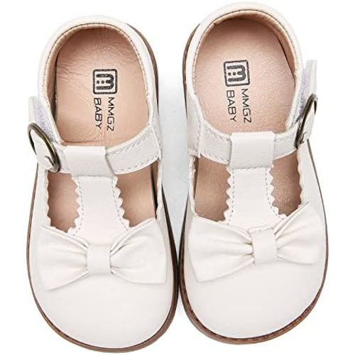 DADAWEN Girl's T-Strap School Uniform Dress Shoe Mary Jane Princess Flat
