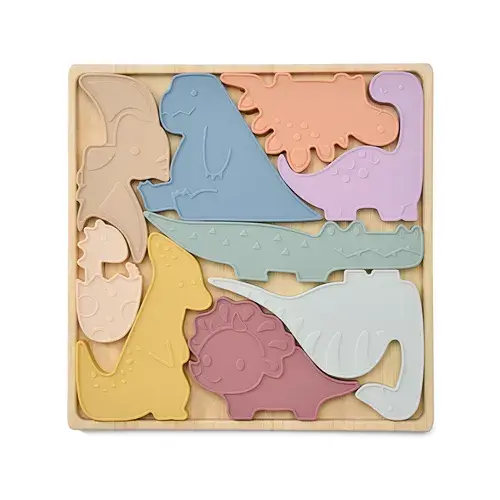 Little Rawr Silicone Dino Puzzle Dusk | Baby Bunting AU