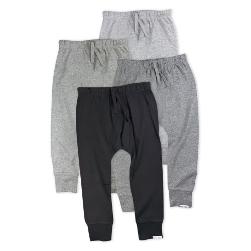 Kids' Jordan Assorted 4-Pack Organic Cotton Joggers, 2T