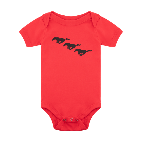 Ford Mustang Red Baby Onesie