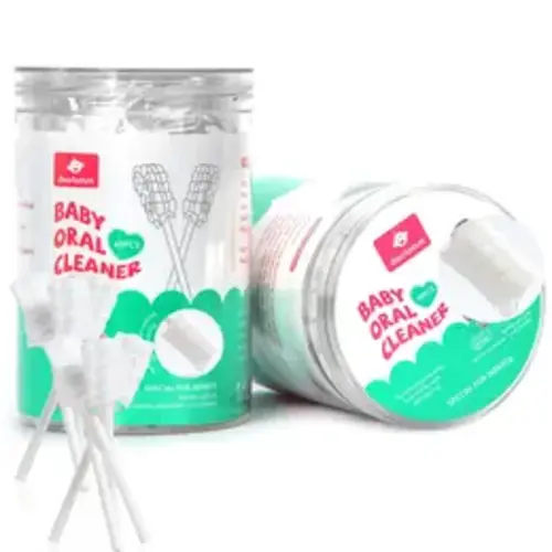 Dearlomum 48PCS Disposable Newborn Baby Stuff - Solid Round Double Suture Fastening Gauze Oral Care Sticks, Childrens Toothbrush, Infant Gum & Tongue Cleaner for Dental Care - TikTok Shop