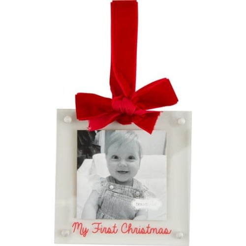 Baby's First Christmas 4 x 4-Inch Picture Frame Ornament