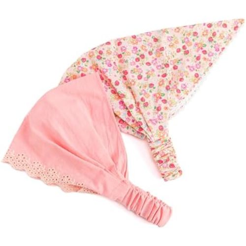 Little Girls Bandana Head Scarf/Headband - Country Floral (Kids Ages Toddler 2 to 6 Years)