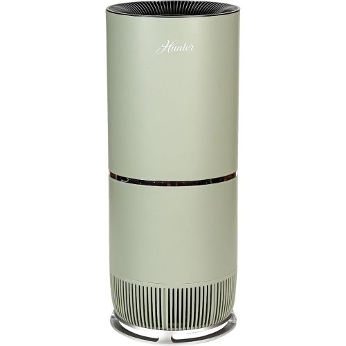Hunter Fan Company HP670 True HEPA Air Purifier for Allergies, Removes Dust, Smoke, Mold, and Pollen, Covers up to 195 Sq. Ft., Digital Tall Tower, Sage