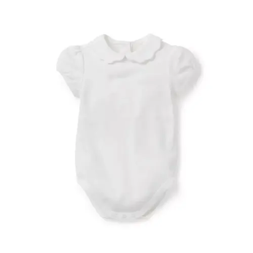 Baby Scalloped Collar Bodysuit