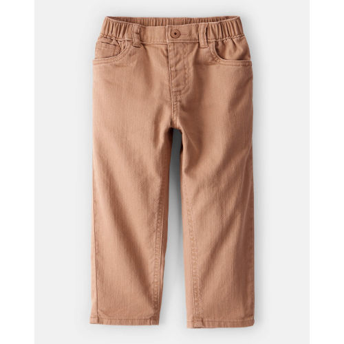 Toddler Boy  Tapered 100% Cotton Twill Pants - Tan - OshKosh B'gosh | Carter's