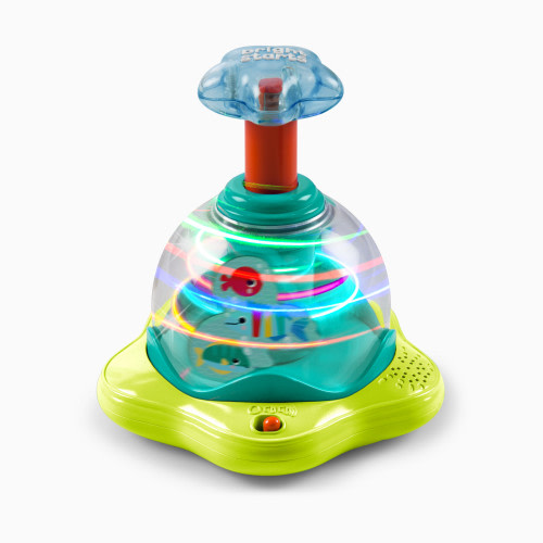 Bright Starts Press & Glow Spinner Cause and Effect Musical Baby Toy