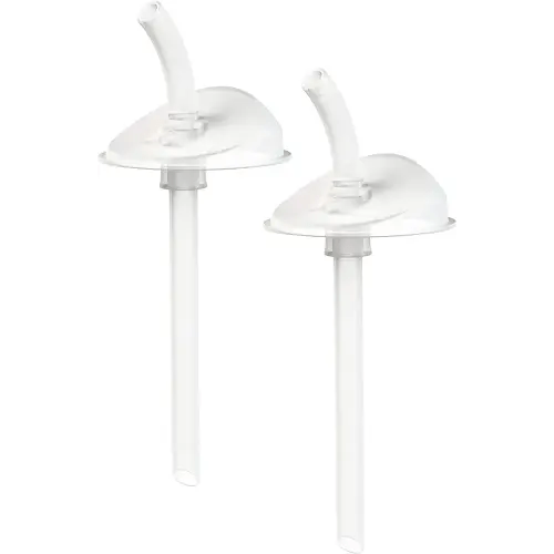 Boon Swig Cup Replacement Silicone Straws - Spill Proof Straws for Toddlers - Easy to Clean - 6 Months and Up - 2 Count