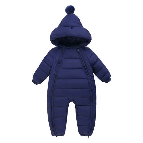 Kogui Baby Winter Snowsuit Hooded Baby Girl Winter Snowsuit Newborn Boy Warm Coat Toddler Snow Suit Infant Clothes 0 3 Months (Navy,0-3 Months)