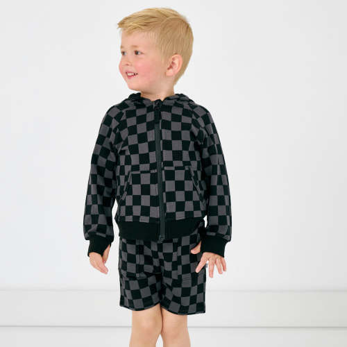 Monochrome Checks Shorts - Little Sleepies