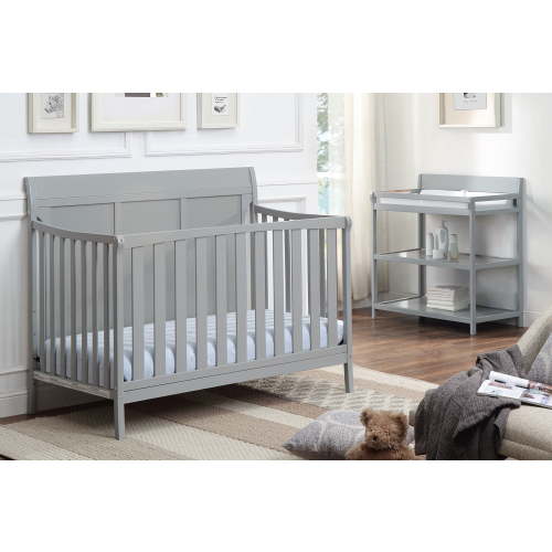 Suite Bebe Shailee Lifetime 4-in-1 Crib, Gray