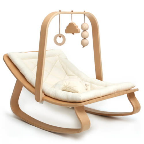 LEVO Baby Rocker in natural wood – Charlie Crane Paris