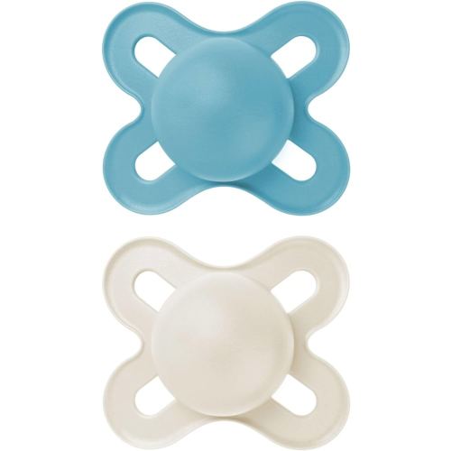 MAM Original Start Matte Baby Pacifiers, Binky for 0-3 Months, BPA-Free Silicone Nipple, Easy to Clean, Best for Newborn Babies, Developed with Medical Experts, 2 Count Binkies with Sterilizer Case