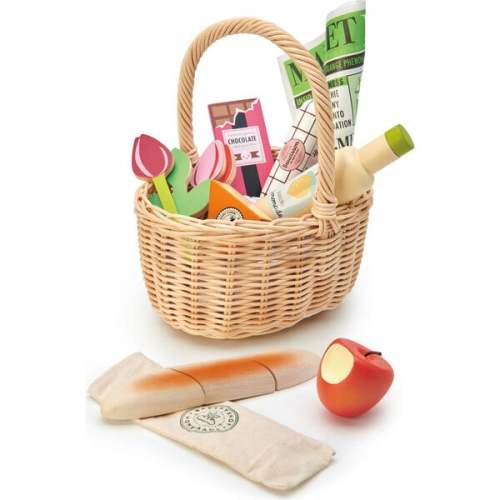 Wicker Shopping Basket - Tender Leaf Toys | Maisonette