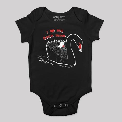 "I Love My Goth Mom" Bodysuit for Babies | Baby Teith