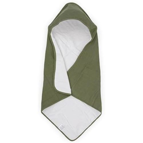 Little Unicorn Premium Infant Hooded Bath Towel| Soft & Absorbent Cotton & Terry Fabric for Newborns (Fern)