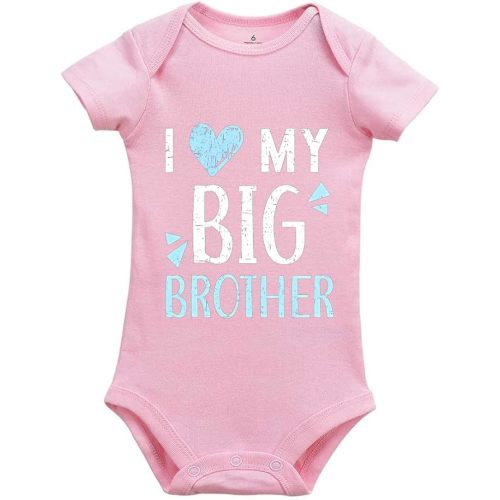 I Love My Big Brother Infant Single Peace Long Sleeve Short Sleeve Unisex Bodysuits