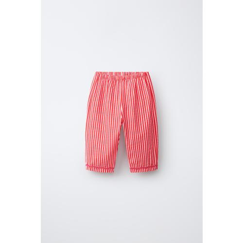 WAVY STRIPED BAGGY PANTS - Fuchsia | ZARA United States