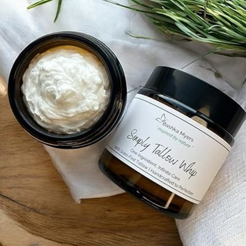 Whipped Grass Fed Tallow Balm - Unscented, Organic Tallow Cream