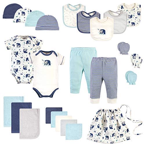 Touched by Nature Unisex Baby Organic Cotton Layette Set and Giftset