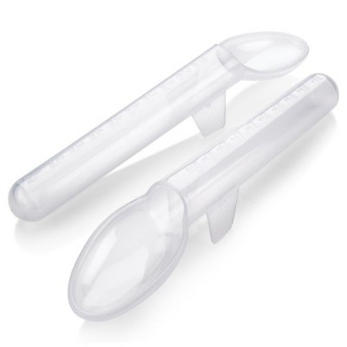 Calibrated Medicine Spoon for Kids, Babies & Toddlers - Pack of 2, 2 Tsp/10 mL Oral Liquid Medication Dispensers