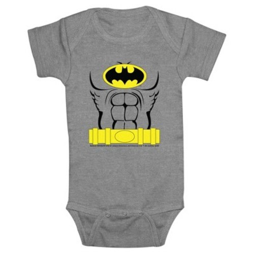Infant's Batman Torso Costume  Bodysuit - Athletic Heather - 24 Months