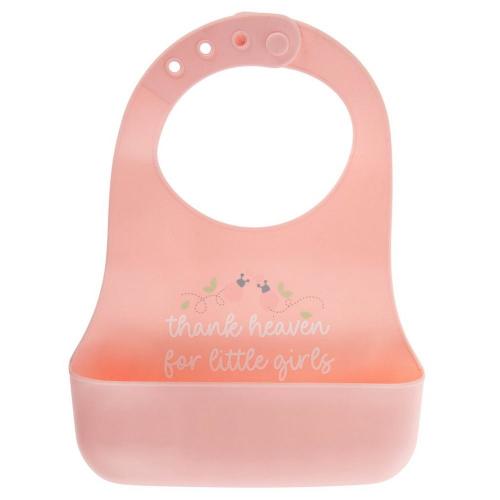 Thank Heaven For Little Girls Silicone Bib