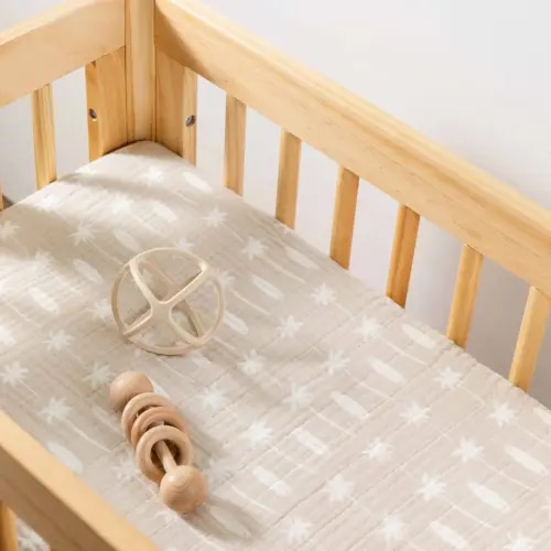 All-Stages Bassinet Sheet in GOTS Certified Organic Muslin Cotton