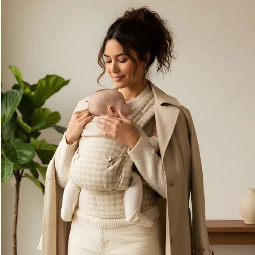 Baby Carrier - Neutral Houndstooth