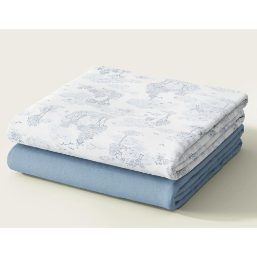 Nursery Rhyme Organic Crib Sheet Set - Mini Crib Size