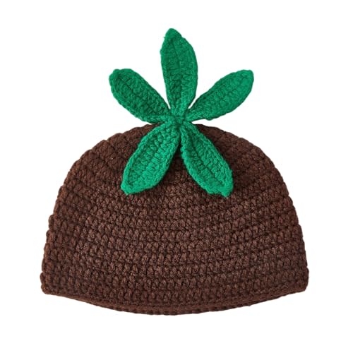 Baby Mandrake Beanie Hat Costume One Size Warm Winter Fall Hand Knitted Cap | Baby Mandrake Beanie Hat Newborn One Size Costume Hats Infant Boys Girls Warm Winter Fall Hand Knitted Cap