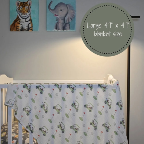 Golf A Round Baby Muslin Swaddle Blanket – Magnolia Baby