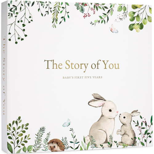 Keepsake Memory Book for Boy or Girl Timeless First 5 Year Book A Milestone Book to Record Every Event from Birth to Age 5 Gender Neutral Journal Scrapbook Photo Album